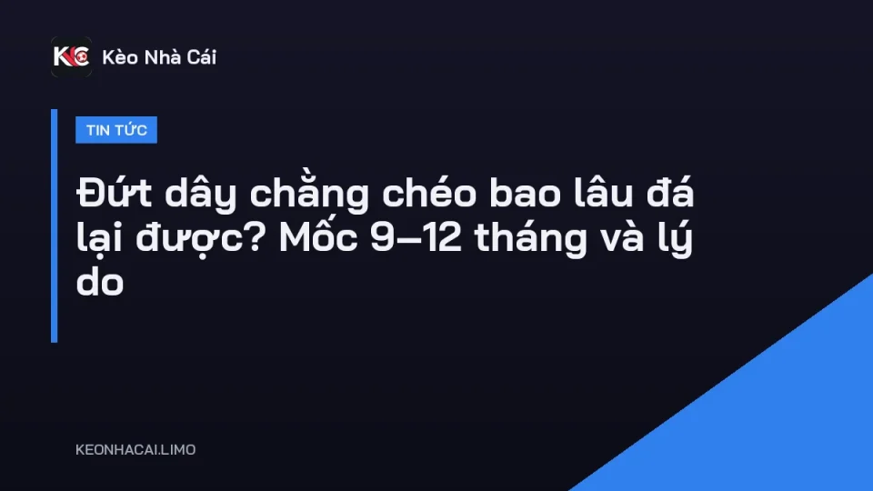 Cầu thủ tập phục hồi đầu gối sau khi đứt dây chằng chéo trước