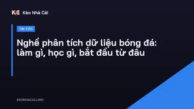 Nghề phân tích dữ liệu bóng đá: làm gì, học gì, bắt đầu từ đâu