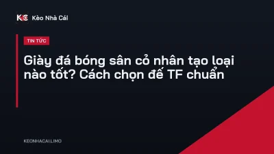 Giày đá bóng sân cỏ nhân tạo loại nào tốt? Cách chọn đế TF chuẩn