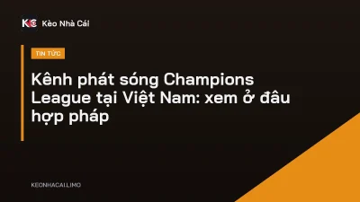 Kênh phát sóng Champions League tại Việt Nam: xem ở đâu hợp pháp