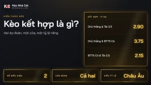 Kèo kết hợp là gì? Vì sao tỷ lệ không bằng tích hai cửa