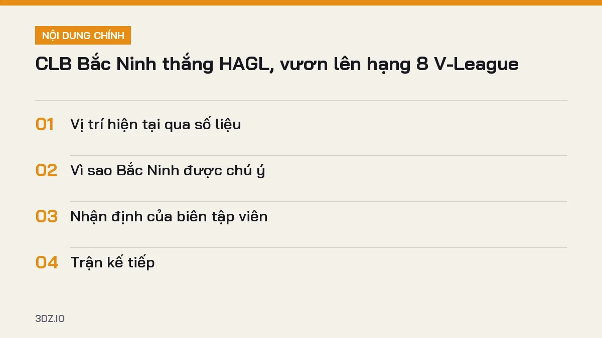 Tóm tắt nội dung CLB Bắc Ninh V-League, 4 ý chính cần biết