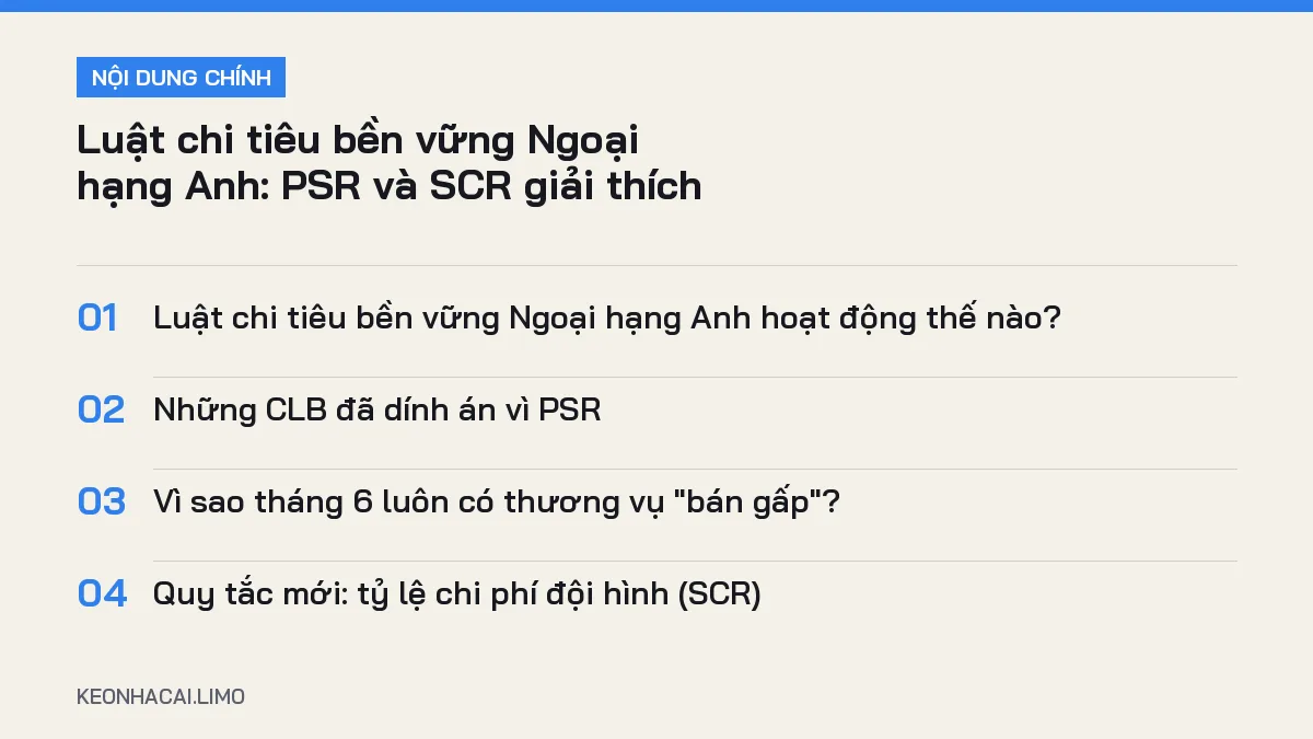 Tóm tắt nội dung luật chi tiêu bền vững ngoại hạng anh, 4 ý chính cần biết
